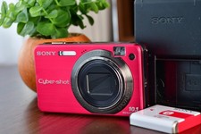     Excellent 5 Cyber-shot DSC-W170 Compact Digital Camera Red Japanese Only