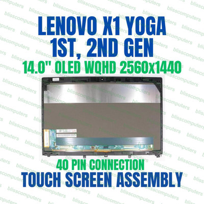 LENOVO X1 YOGA 2nd Gen 20JD 20JE 20JF 20JG 14'' WQHD OLED Touch Screen ASSEMBLY