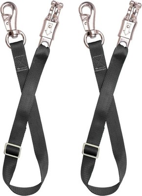 Adjustable Horse Trailer Nylon Strap Tie 2-Pack, 25-37'' Length