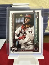 James Wood 2025 Topps Complete Sets Rookie Image Variation Nationals RC #181