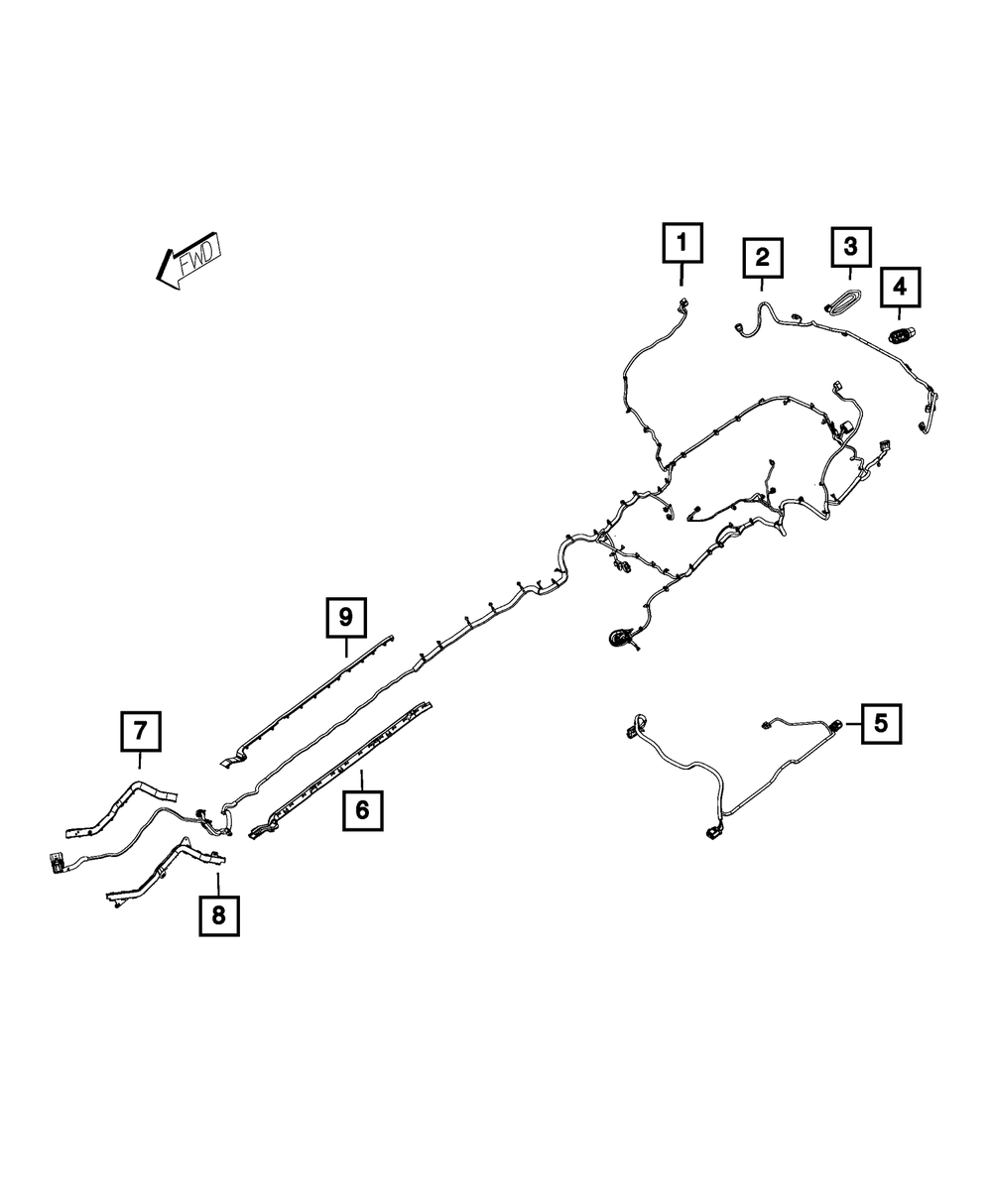 Genuine Mopar Under-Body Wiring 68252082AD