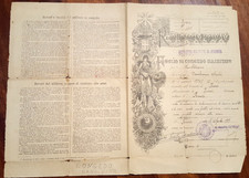 17936-FOGLIO DI CONGEDO ILLIMITATO, DISTRETTO MILITARE FIRENZE, X TAMBURINI,1919
