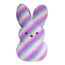 Jumbo 42" PEEPS Soft Plush Easter Bunny Purple/White Striped, NWT 2026