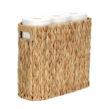 Wicker Toilet Paper Holder Stand Basket, 9 Rolls Toilet Paper Storage Basket ...