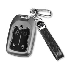 QBUC for GMC Key Fob Cover with Keychain Soft TPU Protection Case Compatible ...