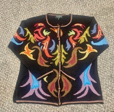 Peruvian Perfection VTG Hand Knit 100 Alpaca Peru Texture L Colorful