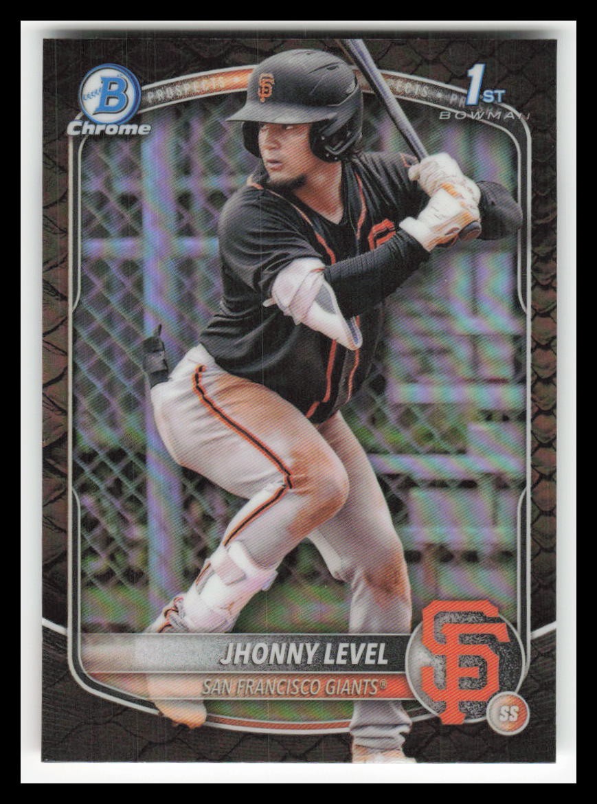 2025 Bowman Chrome Prospects Reptilian Refractors #BCP147 Jhonny Level