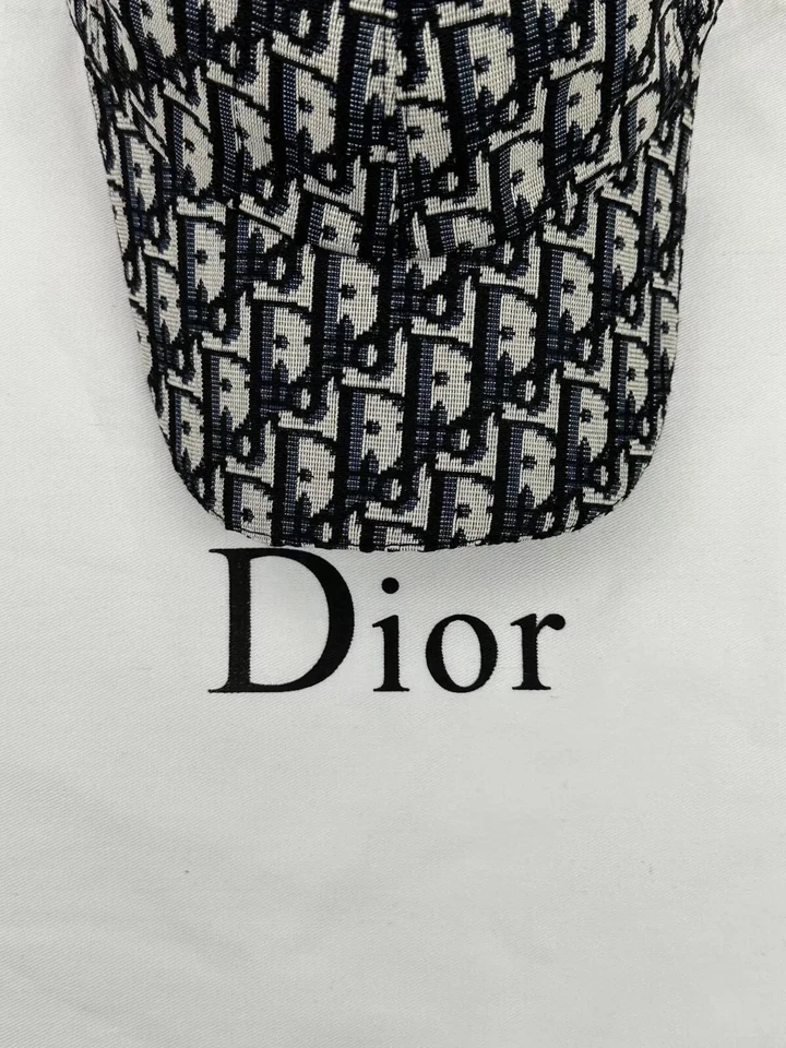 Gorra de béisbol Dior Oblicua Monograma Logo Algodón Lona Gris Talla S Foto 3 de 4