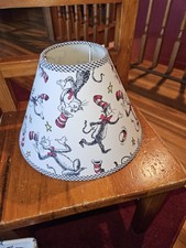 Dr Seuss Cat In The Hat 7" x10" Lamp Shade Child Library Book Room Kid Decor