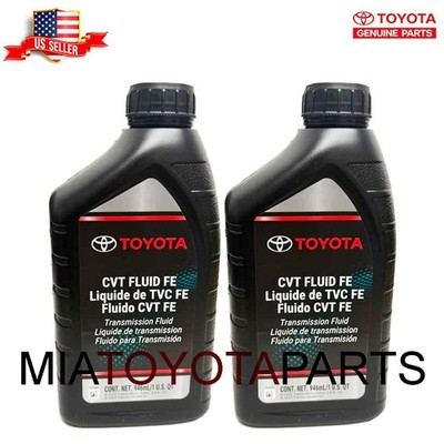 2 Quarts Genuine Toyota CVT FE Transmission Fluid Oil 00279-CVTFE-01