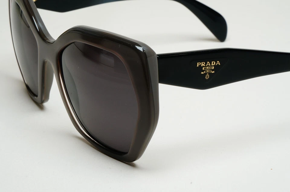 Prada Sunglasses 2015 Hexagon Angular Black Brown PR16RS SPR 16R UAM-0A7 171025 - Imagem 4 de 4