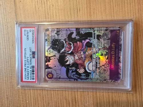 Monkey D. Luffy (OP09-119) (V.3) Manga PSA 10