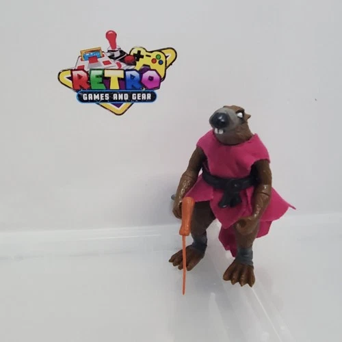 *VTG* 1988 TMNT Teenage Mutant Ninja Turtles Splinter Figure w/ Robe Belt Cane