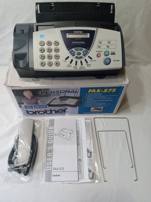 Brother FAX-575 Personal Plain Paper Fax/Copy Machine/Phone Complete Tested
