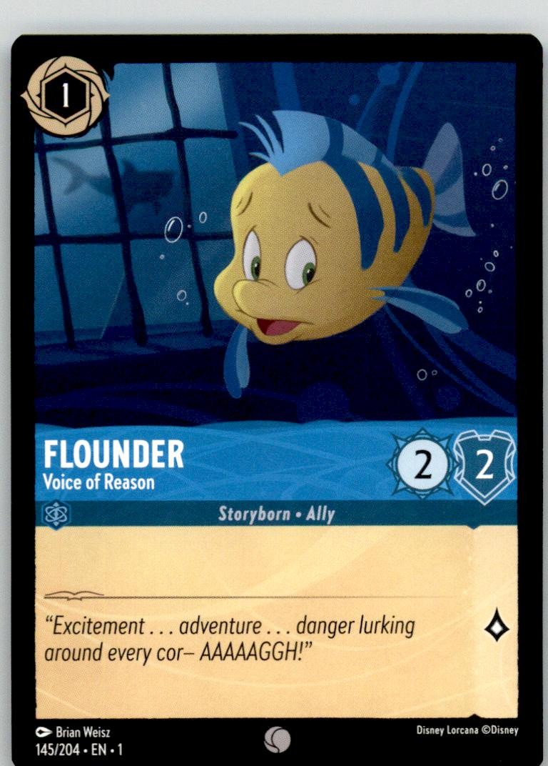 Flounder - Voice of Reason 145/204 Common The First Chapter Lorcana Near Mint