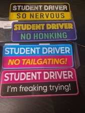 Student Driver Car Magnets Set Of 4 Unique 