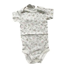 Vintage Baby Girl Carter  s Bodysuit Floral Size 9-12 Months