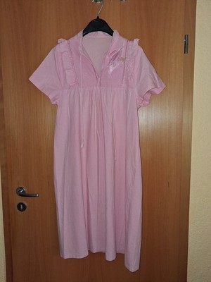 weites Damen Sommer Kleid gr. 36 - 38 Baumwolle rosa mit kurzem Ärmeln