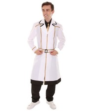 HPO Adult Men's Anime Protagonist Black  White Ken Cosplay Costume HC-1540