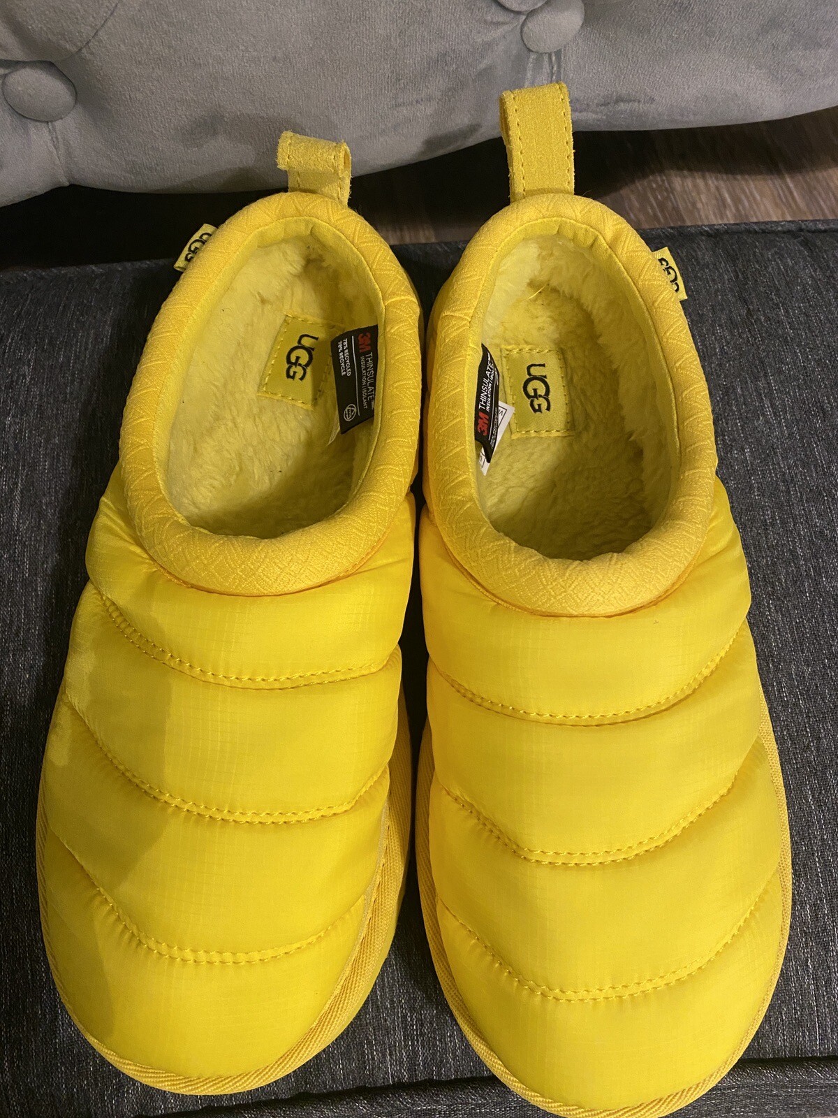 UGG Tasman LTA Puffer Sheepskin Slippers Womens Size 7 1142050 eBay