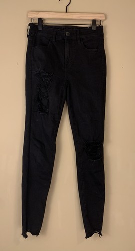 distressed black jegging size womens 