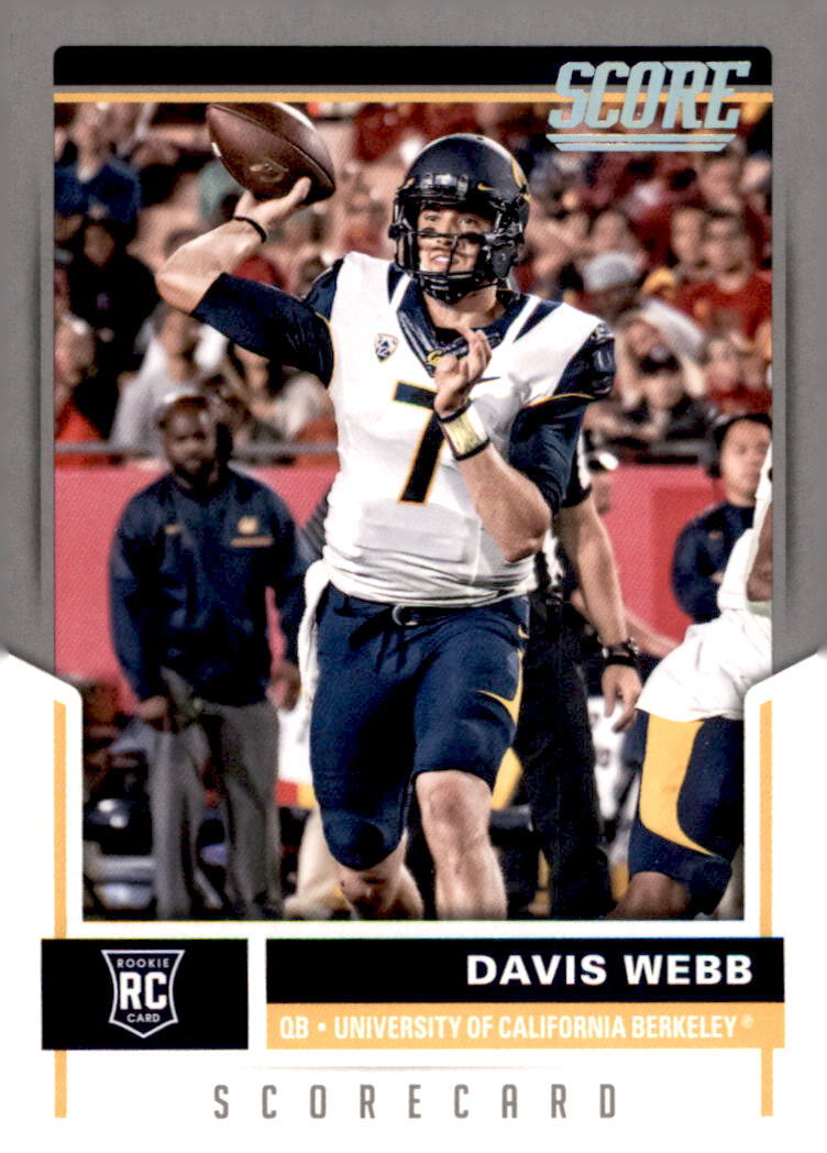 2017 Score #431 Davis Webb Scorecard