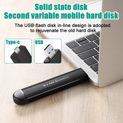 Hard Drive Box High Speed Data Transfer Type-c Usb 3.1 to M.2 Nvme/sata Ssd