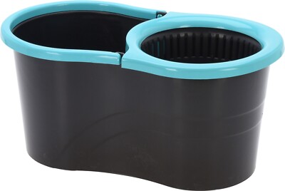Wischmopp Set Mit Eimer Und 2-Kammer Auswringsystem – Inkl. 3 Mikrofaser-Moppbezüge, Edelstahlstiel