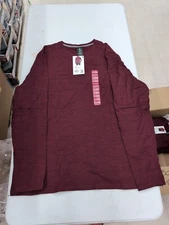 Member's Mark Men's Long Sleeve Brushed Fabric Tech Crew Shirt Sz XL SW7