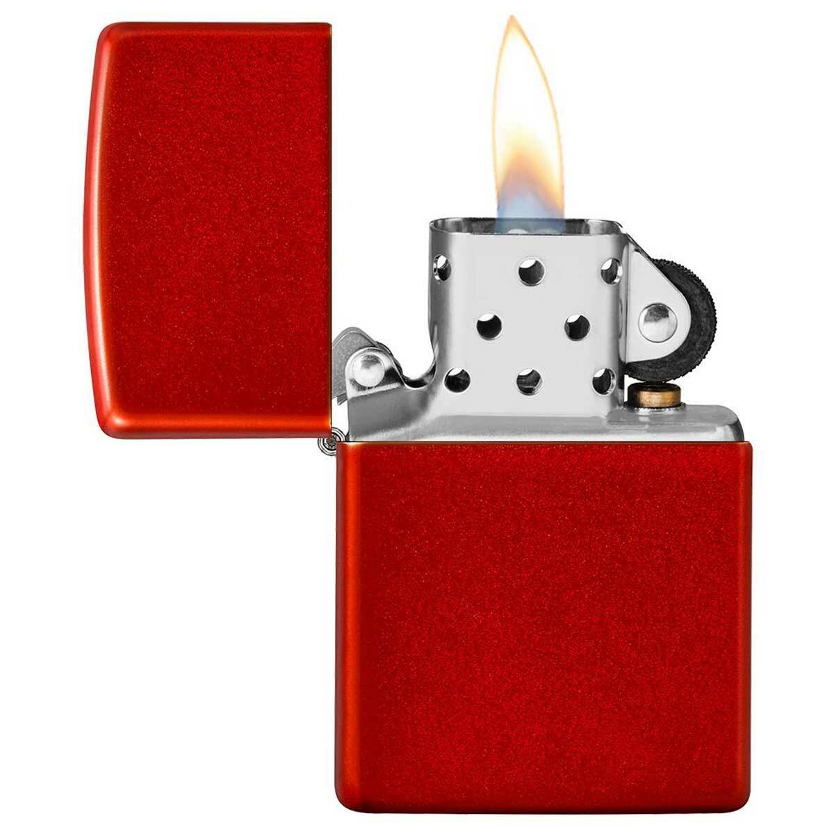 Zippo Windproof Lighter Classic Rich Metallic Red with Anodized