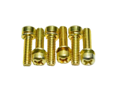 (6 Pack) Holley Carburetor Throttle Base Plate Screws 12-24 Threads x 13/16''