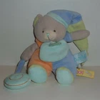 Baby Nat Bear Blanket - Blue Green Beanie
