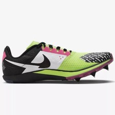 Nike Rival XC 6 Cross Country Spikes Volt Black Pink DX7999-700 Mens Size 11.5