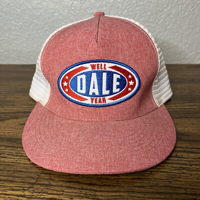 Dale Brisby Well Yeah Red/WhiteTrucker Mesh Snapback Embroidered Rodeo Time