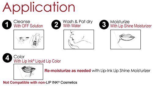 LIP INK Organic Vegan Smearproof Trial Lip Kits - TF Plum Red - Bild 4 von 5