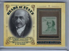 2020 Upper Deck Goodwin Champions Heads of State Stamps #HS41 Albert Gallatin!!!