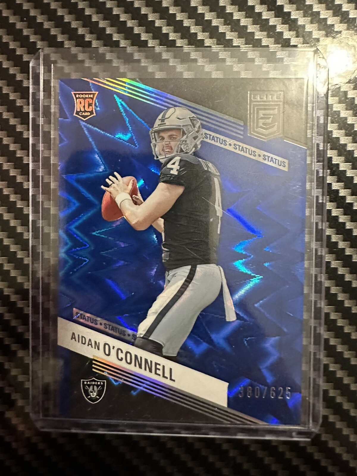 2023 Donruss Elite Football #101 Aidan O'Connell Status BLUE 380/625 (RC)