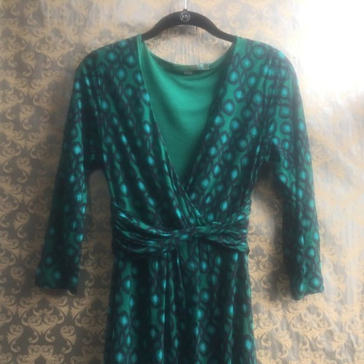 boden green wrap dress Boden Women's Zinnia Tie Ponte Midi Dress in Green main image 0