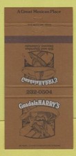 Matchbook Cover - Guadala Harry's Mexican Restaurant Denver Colorado 30 Strike