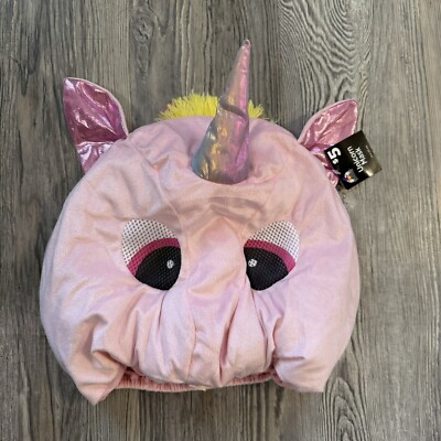 New Plush Unicorn Head Mask Unisex Oversized  Costume Halloween