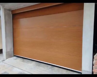 18x7 Golden Oak Garage Door Fully Insulated Ships Complete With