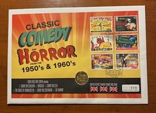 Classic Comedy And Horror From 1950&rsquo;s & 1960&rsquo;s Three Pence Coin First Day Cover