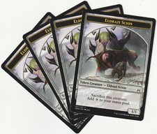 ✪ 4 MAGIC The Gathering ELDRAZI SCION Creature Token PLAYSET OGW/EN NM/EX