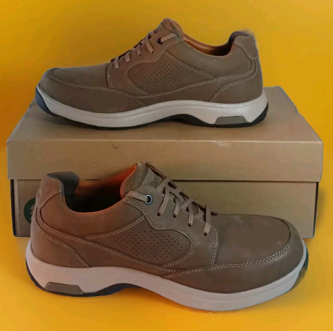 Dunhams 8000 Blucher Breen Nubuck Leather Olive Mens 11.5 EE Comfort ...