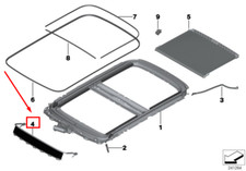 Déflecteur d'air de toit ouvrant MINI PACEMAN R61 9809777 54109809777 ORIGINE