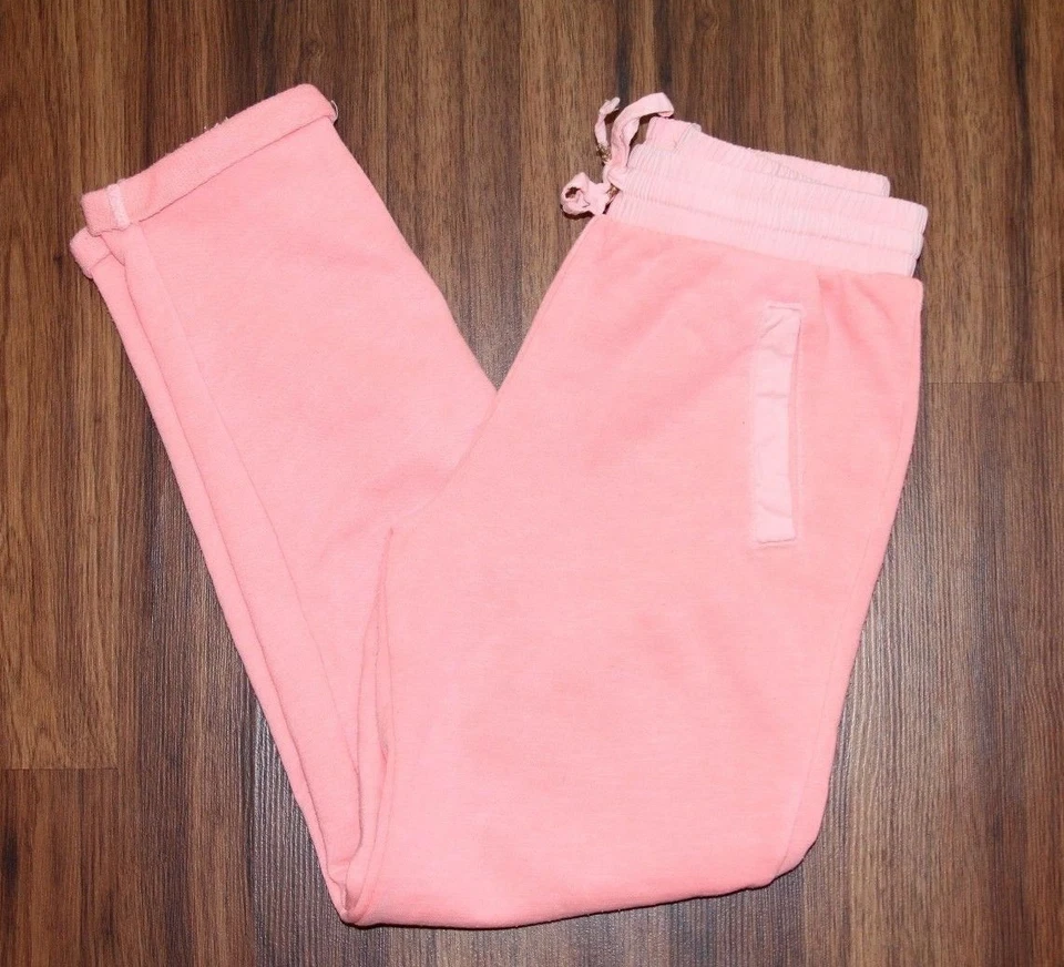 Niñas - CHEROKEE - Coral Rosa Naranja Tejido Joggers Jogger Pantalones Informales M 7 8 Foto 3 de 4