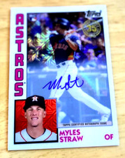 2019 TOPPS - MYLES STRAW AUTO RC - #21/149 - ASTROS - GUARDIANS