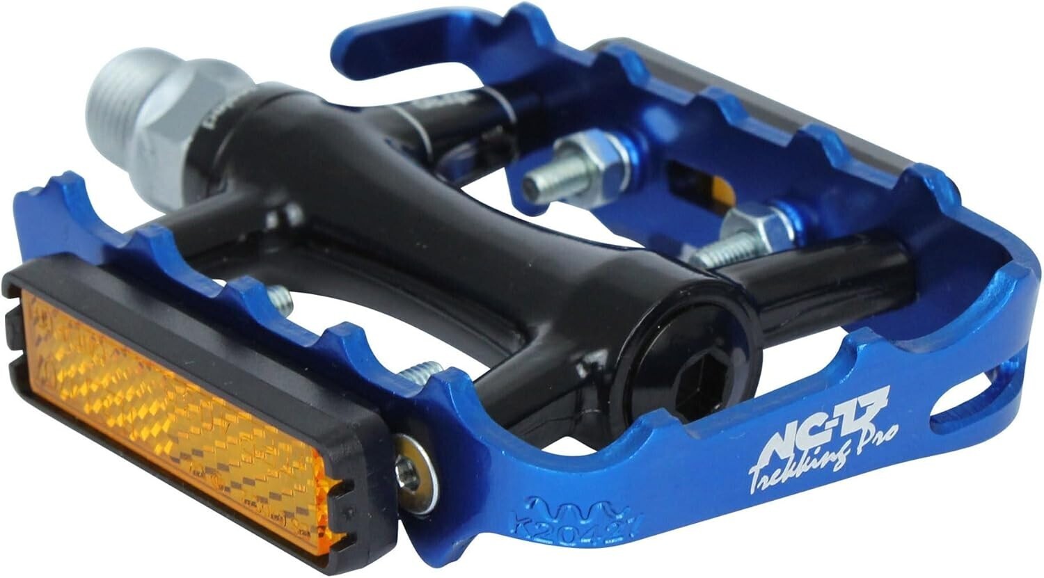 NC-17 Trekking Pro Pedale Алюминиевая педаль для горного велосипеда MTB Mit Reflektoren Blau