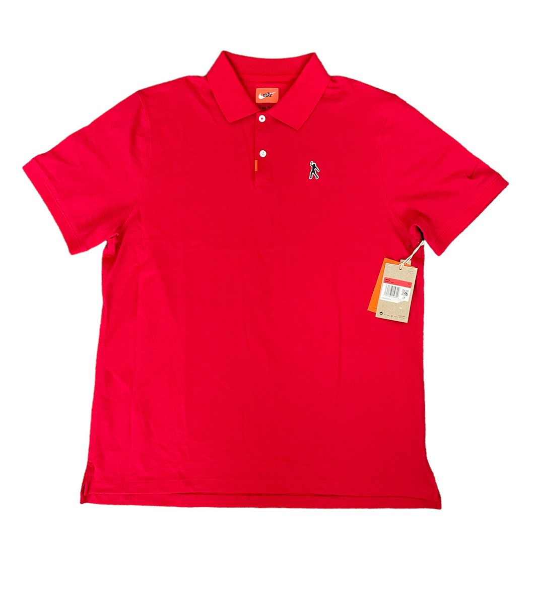 Nike Tiger Woods TW Fist Pump 82 Polo Masters Championship Red