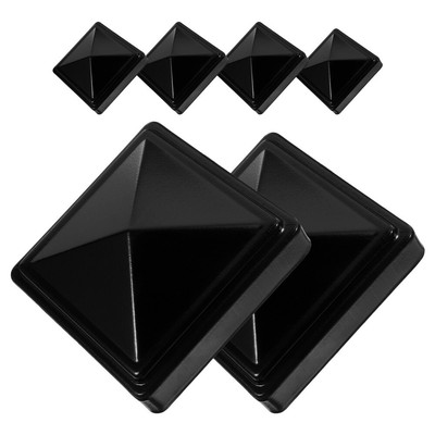  6 Pcs Schmiedeeisenkappe Zaundekorationen Gartenzaun-Ornamente Im Freien